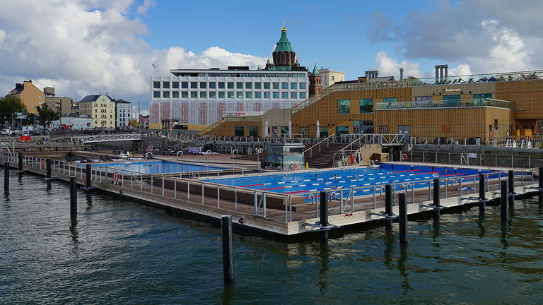 Take a dip and then relax in the sauna like a true Finn at Allas Sea Pool.