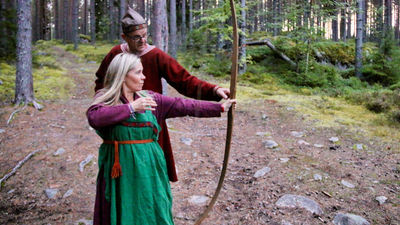 Families can learn how archery along with other Viking Age-skills at the Viking House Stornaset in Rattvik, Sweden.