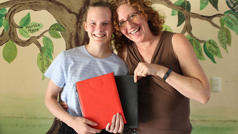 Co-founder Catherine Gray (right)