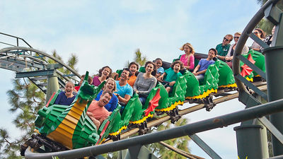 The Dragon Coaster is one of more than 50 rides, shows and attractions at the new park.