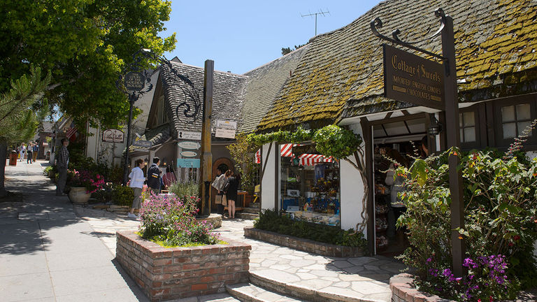 Carmel-by-the-Sea has many quaint local shops.