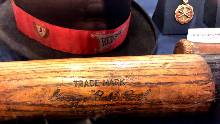 Fenway's museum contains one of Babe Ruth's bats.