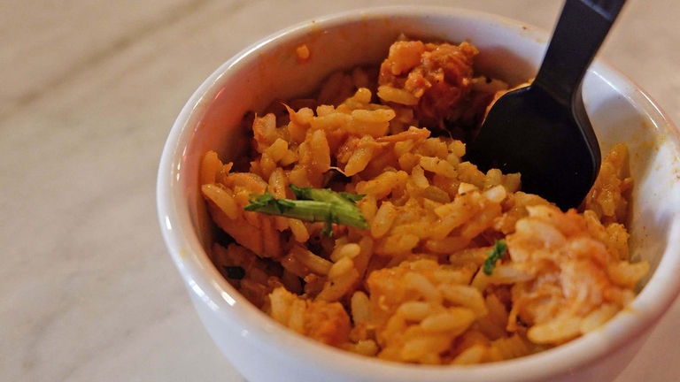 Guests can sample jambalaya during a food tour with Destination Kitchen.