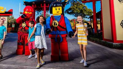 Lego Ninjago World at Legoland Florida Resort features ninja training activities built for kids. // © 2017 Chip Litherland, LOCK + LAND for Legoland Florida Resort