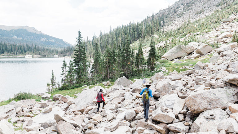Hiking the Continental Divide National Scenic Trail.