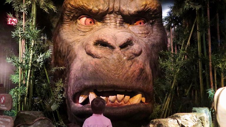 Guests can stare down an 18-foot-tall interactive King Kong at Madame Tussauds New York.