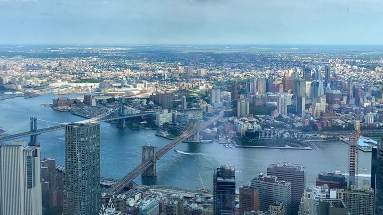 The views of New York City are spectacular from One World Observatory.