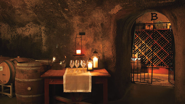 A 30-minute tour through Beringer's wine caves includes tastings for clients over 21.