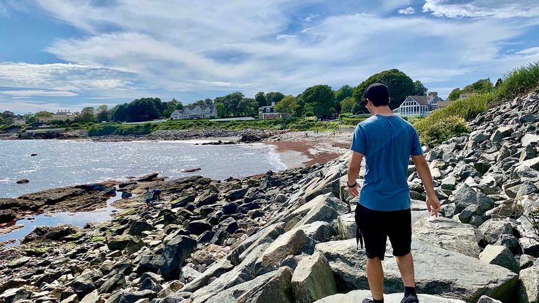 Families can explore the beaches that served as the backyards of the mansions.