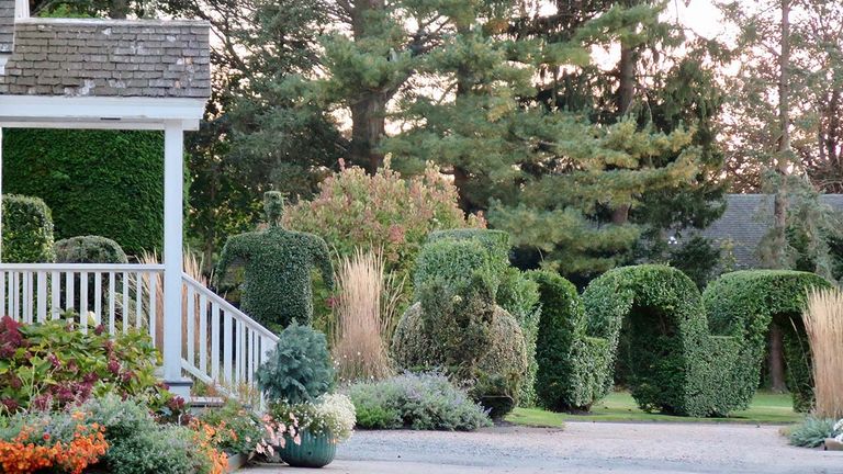 Green Animals Topiary Garden features 80-plus pieces of topiary.