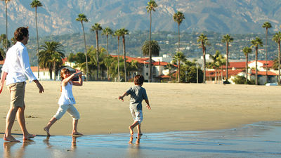 Santa Barbara is a friendly beach community, ideal for families with children of various ages. // © 2014 Ron Berg