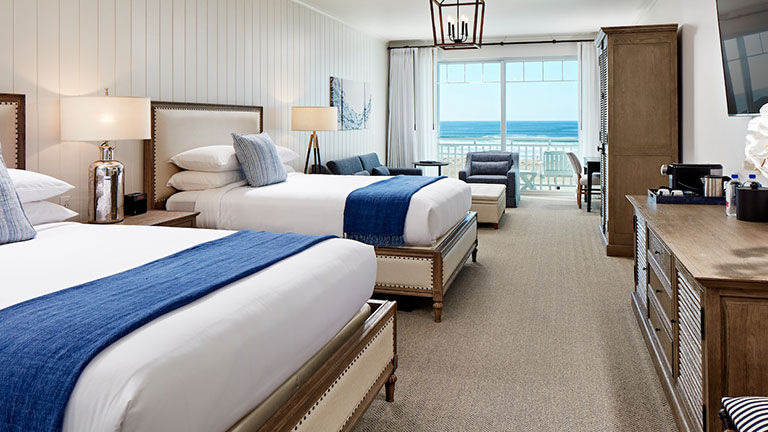 Most rooms and suites at Vespera Resort have private balconies overlooking the ocean.