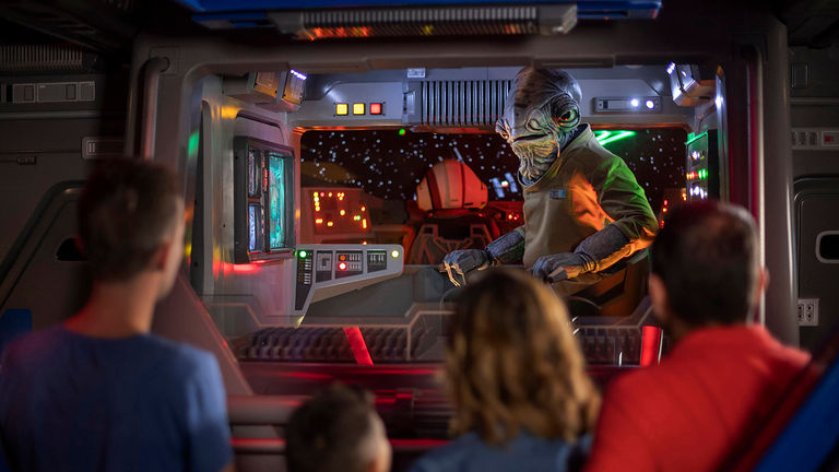 The recruited Resistance fighters board a full-size Intersystem Transport Ship to embark on their mission.