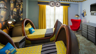 Young fans of Despicable Me will love this themed room at Loews Portofino Bay Hotel. // © 2015 Universal Studios™