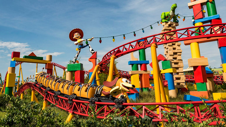 Slinky Dog Dash is a family-friendly roller coaster.