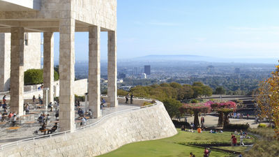 Vast art collections and beautiful garden draw thousands of people to the Getty Center each year, the sight is just 3 miles from UCLA. // © 2015 Creative Commons user acordova