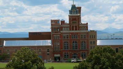 The Tivoli-Union Brewery building became a student union in 1994. // © 2015 Samantha Davis Friedman