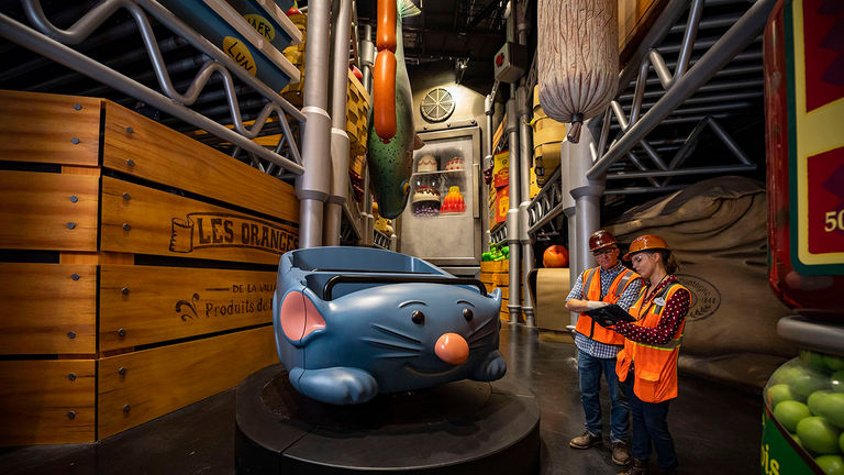 On Remy’s Ratatouille Adventure, guests will join their favorite rat character on a trip through Gusteau’s restaurant.
