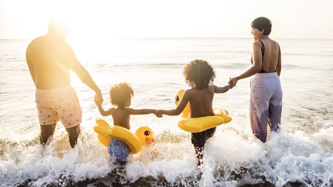 Beach vacations and trips to see family are the top two types of travel, according to parents.