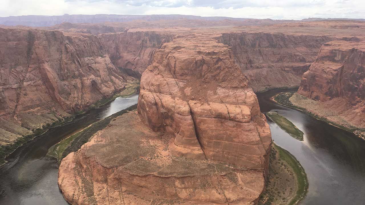 Horseshoe Bend is a popular horseshoe-shape site in Page, Arizona.