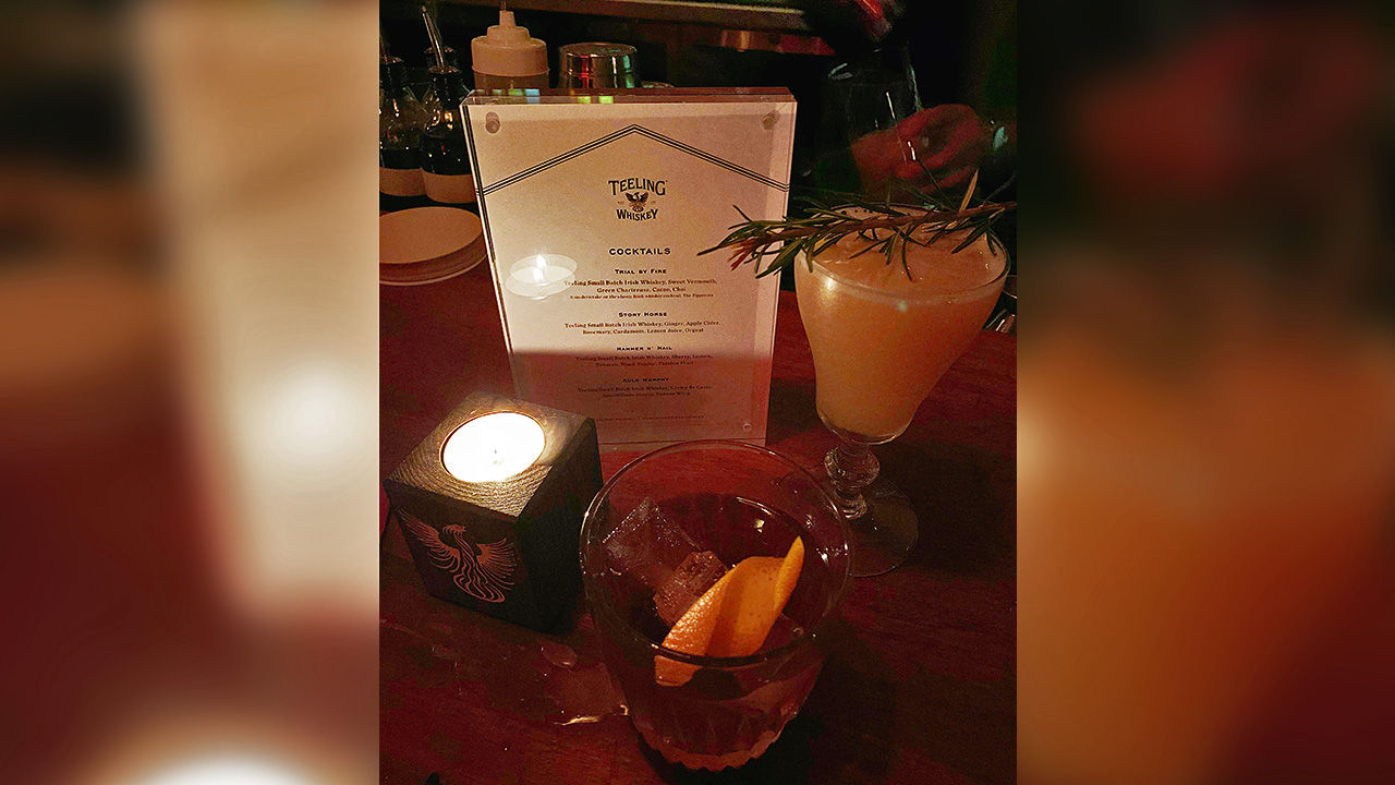 During a recent event at The Tasting Kitchen hosted by Teeling Whiskey, the restaurant showcased creative cocktails using the Irish spirit.