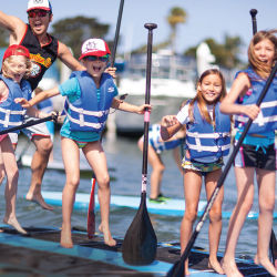 Learn to paddleboard in Newport Beach. // © 2014 Pirate Coast Paddle Co.