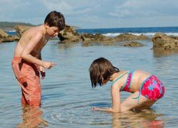 The beach in Dorado is a great spot for play. // © 2010 Scott Ableman