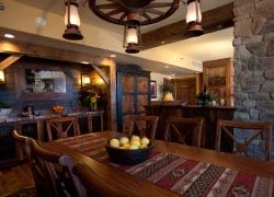 A large dining area is perfect for entertaining. // © 2012 Disney A large dining area is perfect for entertaining. // © 2012 Disney