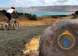 Mountain biking is a preferred way to tour Galilee among active travelers.// (C) 2009 Michal Marmary