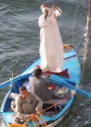 The shopping landscape in Egypt can often be overwhelming, even along the Nile. // © 2010 Dean Blaine