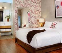 A guestroom at the seven-room Heywood Hotel // (c) 2012 Heywood Hotel