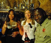 Visitors can enjoy a beer inside the trunk of the Sunland Baobab, a tree that is said to me more than 4,000 years old. // © 2012 Skye Mayring