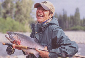 Chugash Powder Guide offers ski adventures that include optional heli-fishing for Alaskan salmon. // © Chugash Powder Guide