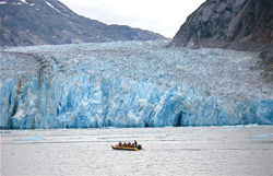 Located at the head of Endicott Arm fjord, Dawes Glacier is as high as a 33-story building.  // (c) Mike Miller