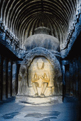 Buddhist history can be seen at the Ajanta Caves // (c) David Swanson