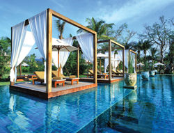 The swimming pool at The Sarojin Thailand beckons travelers with a taste for the high life.  // (c) Banyan Tree