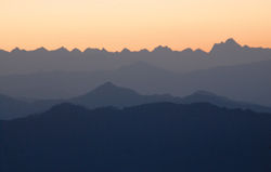 Shimla offers travelers amazing views of the Western Himalayas. // (c) David Swanson