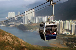 The Ngong Ping 360 Cable Car ride offers amazing views of Hong Kong. // (c) James Wheare