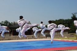 Taekwondo demonstration in Seoul, Korea // (c) 2009 Skye Mayring