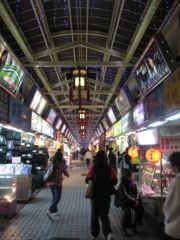 One of the best-lit alleys in Taipei’s Hwahsi Street night market // © Skye Mayring 2010