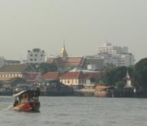 Chao Phraya; Many of Bangkok’s top attractions are accessible through excursion boats on the Chao Phraya River. // © 2011 Monica Poling