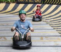 The Skyline Luge Sentosa attraction offers fun for the whole family. // © 2011 Deanna Ting