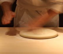 Chefs prepare fresh soba at the Hoshinoya Kyoto’s on-site restaurant. // © 2010 Deanna Ting_square Chefs prepare fresh soba at the Hoshinoya Kyoto’s on-site restaurant. // © 2010 Deanna Ting_square