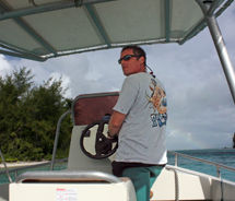 Laurent Graziana owns Diveasy, which offers snorkeling and diving excursions in Bora Bora. // © 2012 Mindy Poder