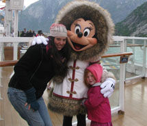 My daughter and I onboard the Disney Wonder // © 2011 Janeen Christoff