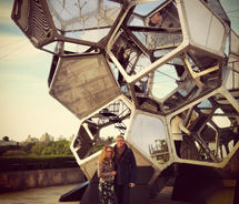 On the rooftop of the Met, after climbing Tomas Saraceno’s sculpture “Cloud City” // © 2012 Mindy Poder