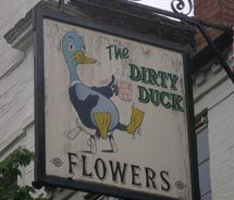 The Dirty Duck is a waterside establishment where many of the actors hang out // © 2010 Kelly Rosenfeld