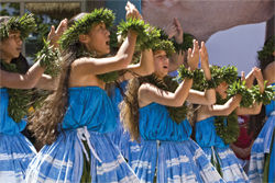 Young hula girls perform at the Kings’ Shops Hoolaulea. // (c) Bill Adams, MomentsNow.com_ Young hula girls perform at the Kings’ Shops Hoolaulea. // (c) Bill Adams, MomentsNow.com_