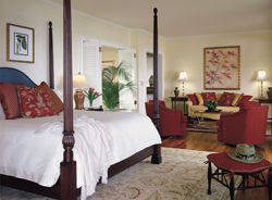 Bedroom of the Alii Suite at the Four Seasons Resort Lanai at Manele Bay. // (c) Four Seasons Lanai Bedroom of the Alii Suite at the Four Seasons Resort Lanai at Manele Bay. // (c) Four Seasons Lanai