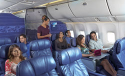 First-class cabin on Hawaiian Airlines // (c) Hawaiian Airlines